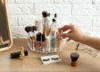 O organizador de maquiagem e cosméticos pode ter vários formatos e tamanhos