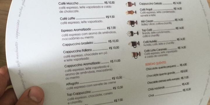 cardápio redondo em ps branco