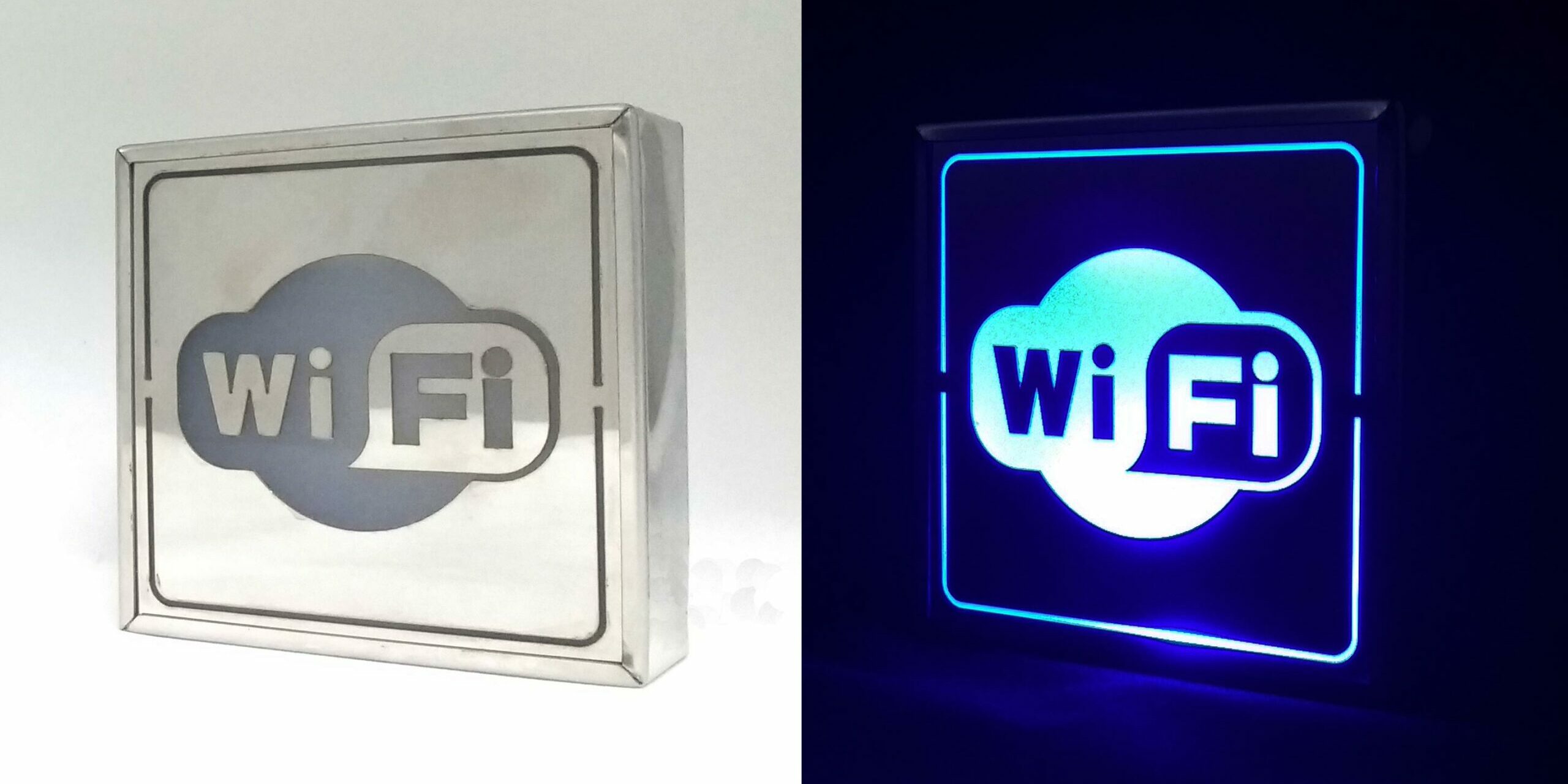 Placa de acrilico com led