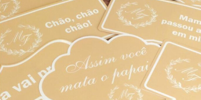placas para casamento