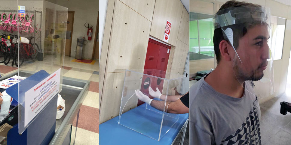 Uso de barreiras de acrílico no combate ao Covid-19