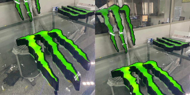 Luminoso de acrílico com led, opção sustentável e criativa para projetos de comunicação visual.